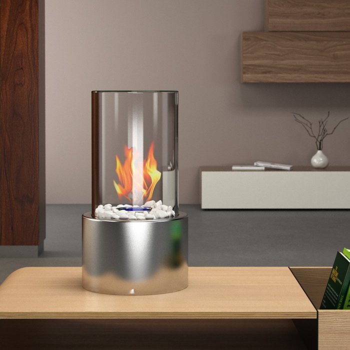 Moda Flame Ghost Tabletop Firepit Ethanol Fireplace Black N2