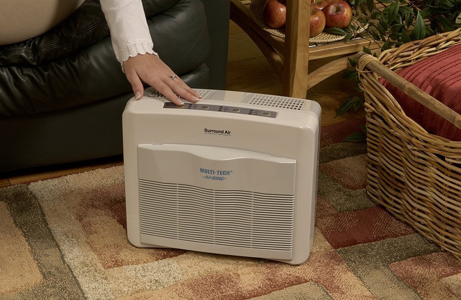 Surround Air Multi Tech XJ-3000C Air Purifier with HEPA/Carbon/Pre-Filter and Germicidal UV lamp