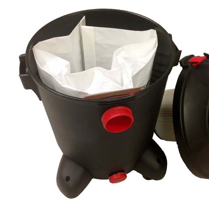 Multi-Fit Wet Dry Vacuum Bags VF2005 General Dust Filter Bag (3 Shop Vacuum Bags), Bag Filter For Most 10-Gallon... N5