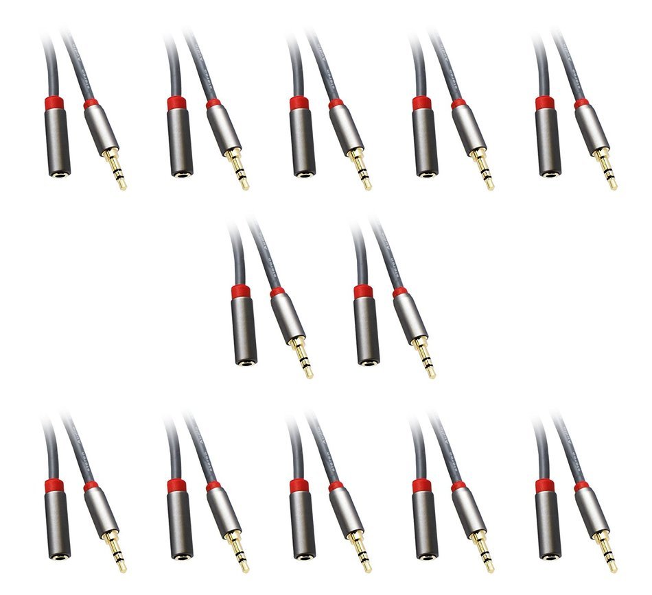 C&E Premium 3.5mm Male to 3.5mm Female Stereo Audio Extension Cable 15-Feet CNE74528
