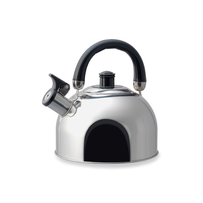 Kamenstein Whistle Tea Kettle (Stainless Steel, 2-1/2 Quart, Mirror Polish) N2