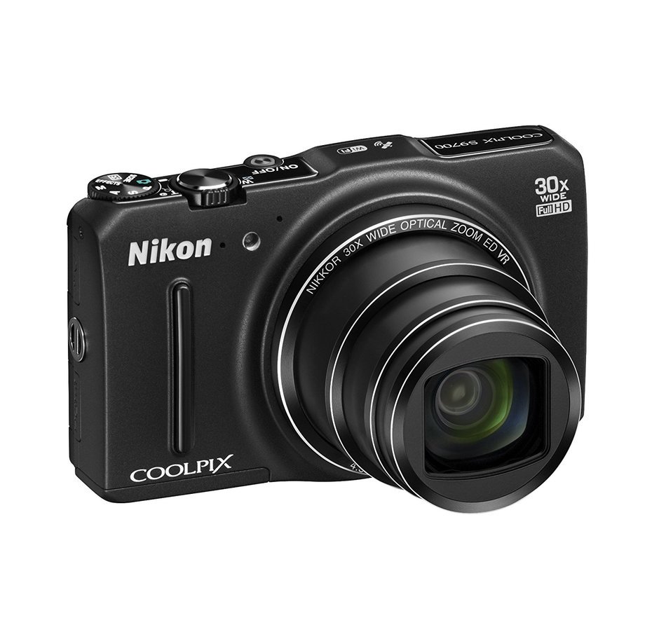 Nikon COOLPIX S9700 16.0 MP Wi-Fi Digital Camera with 30x Zoom NIKKOR Lens, GPS, and Full HD 1080p Video (Black)