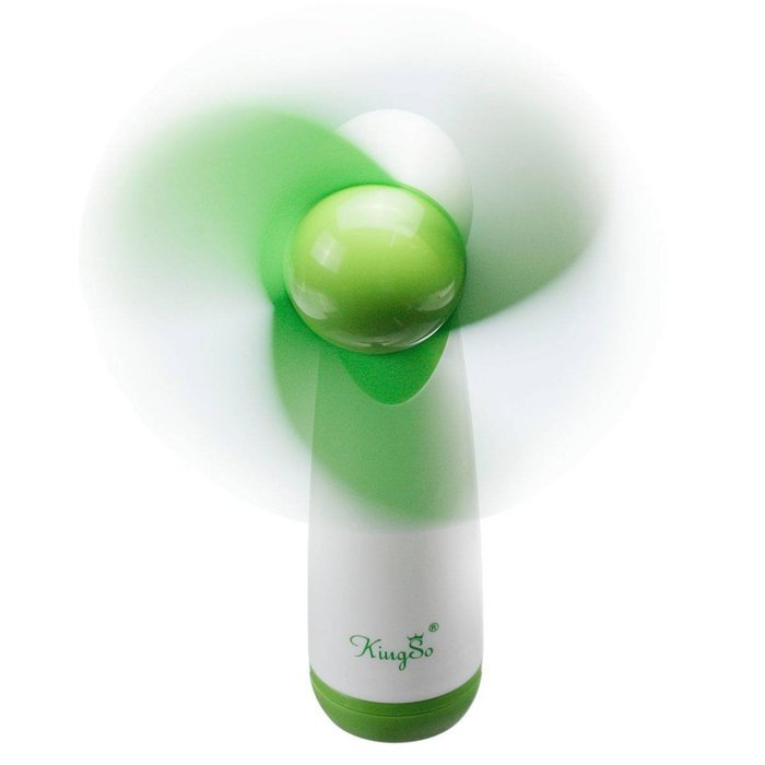 KINGSO Portable Personal Handheld Battery Operated Blower Cooler Mini Fan Green N20