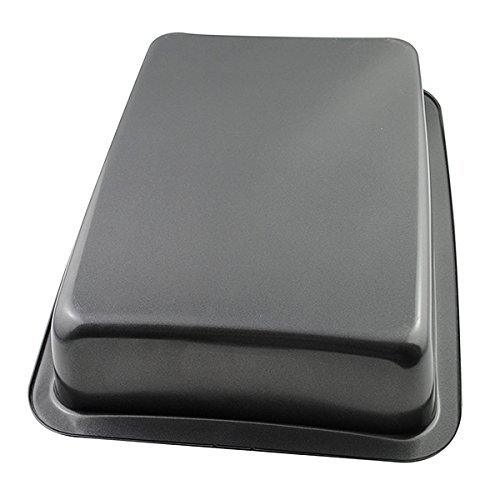 AYAMAYA High Quality New Carbon Steel Non-Stick Coating Square Roaster Bread Loaf Pan 15.3*11.2*2.7 inch N2