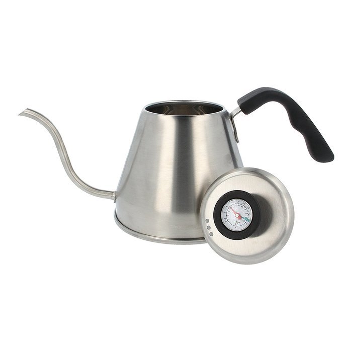 [NEW DESIGN] Pour Over Drip Kettle 1.2L Built-in Thermometer Premium Stainless Steel Gooseneck Kettle - Best Coffee... N4