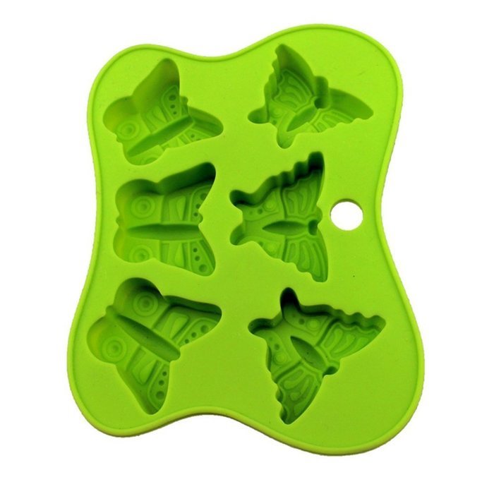Fondant Molds,6 Butterfly Silicone Cake Baking Mold Non-stick Flower & Butterfly Silicone Baking Mold for Cake... N7