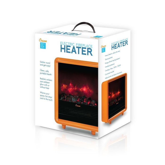 Crane Fireplace Heater - Red N18