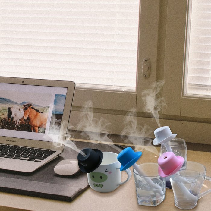 Ashbringer Portable Cool Mist Humidifier - COW007 Mini Portable Humidifying Tool Oil Diffuser with Whisper-quiet... N8