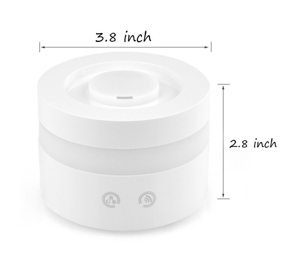 QH 100ml Colorful LED Light Aroma Humidifier (White) N6