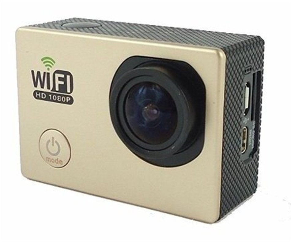 KingCool WiFi 12MP Full HD 1080P DVR Camcorder 2.0 inch 170 Degree Waterproof Sports Action Camera(Blue) N2