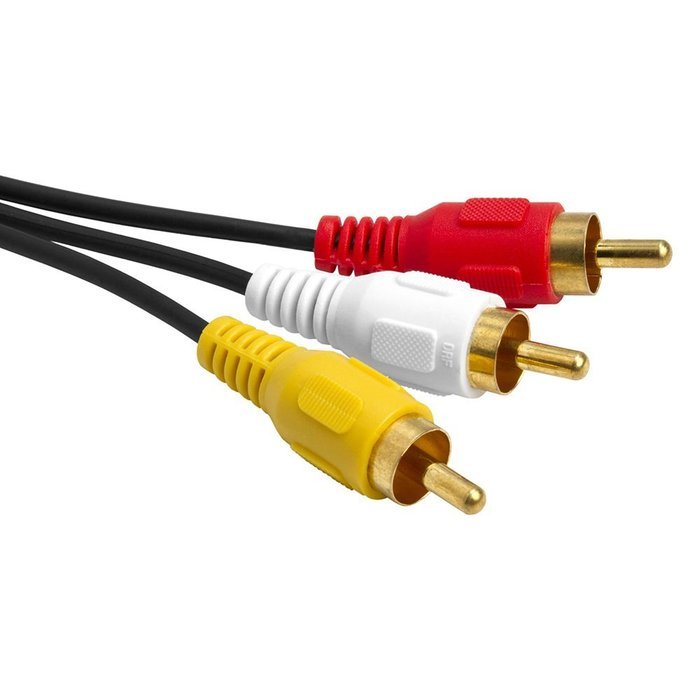 Cmple - 3.5mm to 3 RCA Camcorder Video Audio Cable - 6 ft