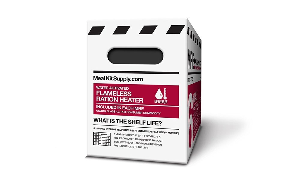 MRE (Meals, Ready to Eat) - Two Course Fresh MREs with Heaters - 5 Year Shelf Life (Pack of 6) N4