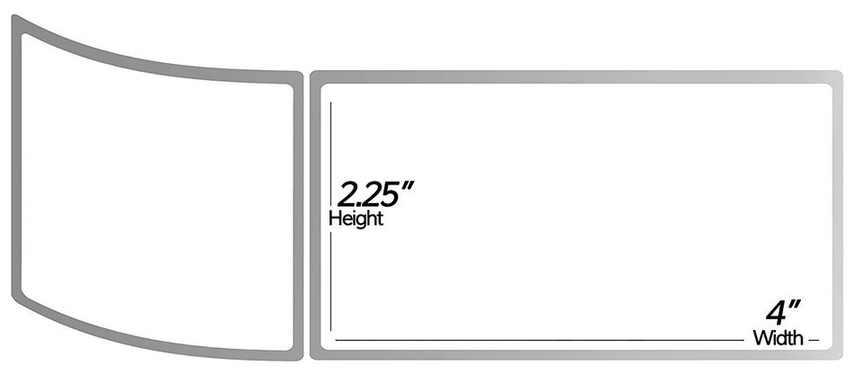 1 Inch Core - 2.25 x 4 Zebra Compatible Direct Thermal Labels 1 Roll for Zebra Desktop Printer GC420d GC420t GK420d...