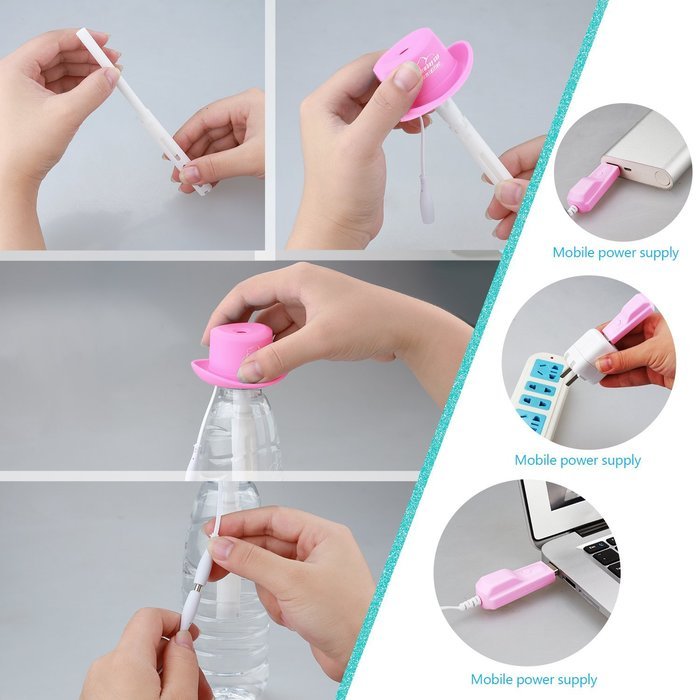 Ashbringer Portable Cool Mist Humidifier - COW007 Mini Portable Humidifying Tool Oil Diffuser with Whisper-quiet... N15