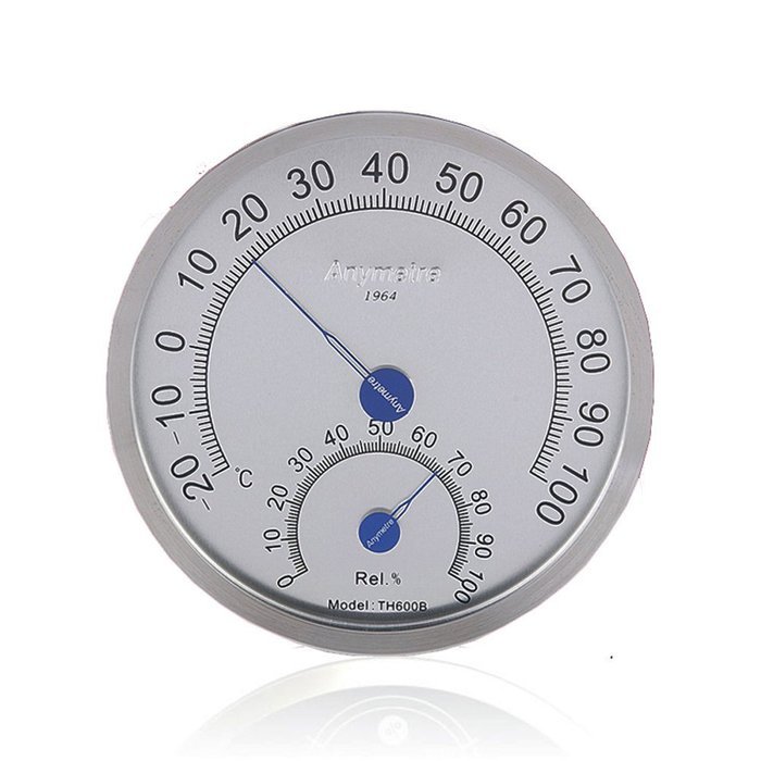 Thermometer Hygrometer 5 1/8" Dial Stainless Steel Case -20&deg;c~100&deg;c N2