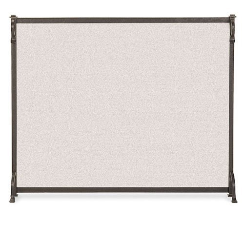Craftsman Fireplace Screen in Iron Finish (39 in. L x 31 in. H)