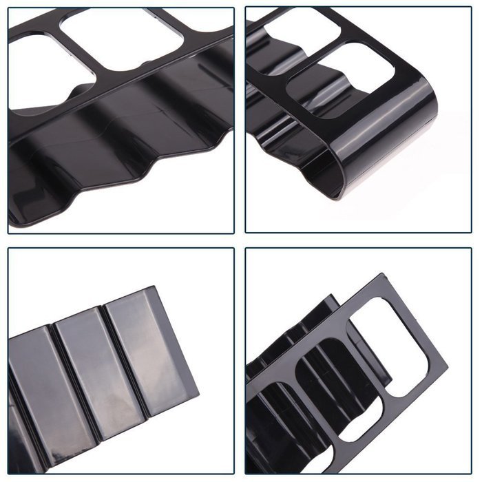 Stock Show 1Pcs Space Saving Metal TV Remote Control Storage Organizer/Caddy/Rack/Organizer,Black N2