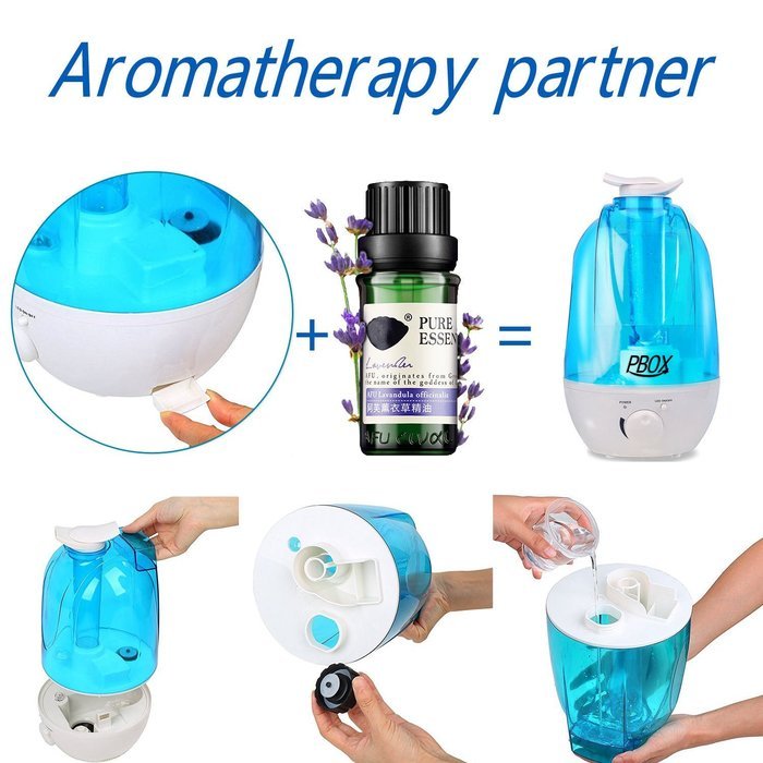 Ultrasonic Cool Mist Humidifier-Aromatherapy Essential Oil Diffuser -Whisper Quiet with LED Nightlight - 4L High... N3