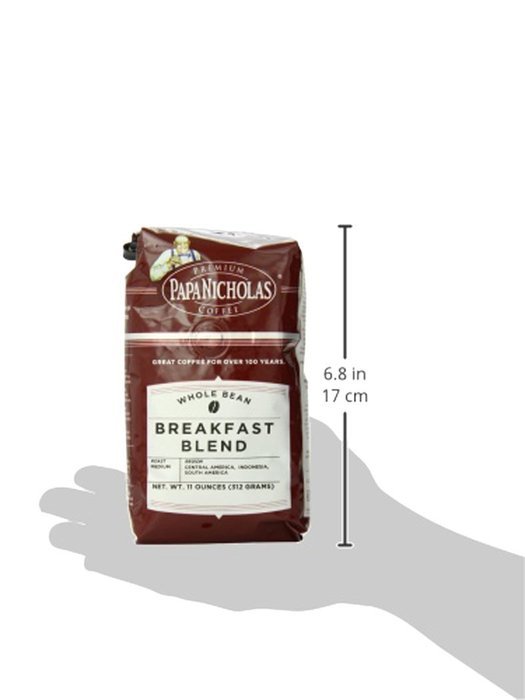 PapaNicholas Coffee Whole Bean Coffee, Italian Espresso, 10 Ounce N70