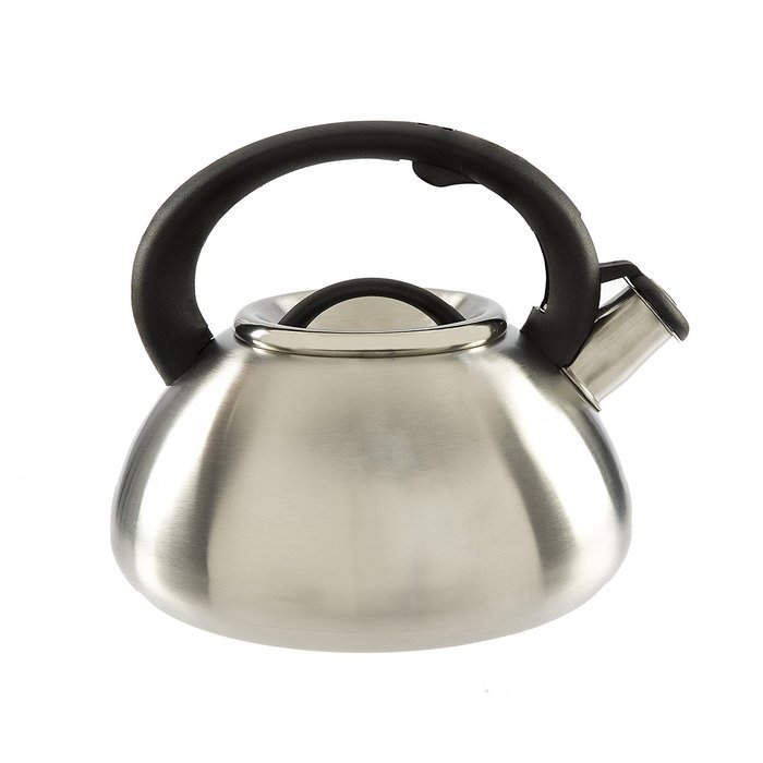 Primula Avalon Whistling Kettle - Whistling Spout, Locking Spout Cover, and Stay-Cool Handle - Stainless Steel... N15
