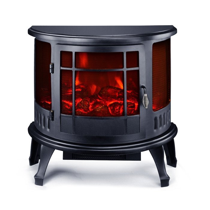 HomCom 36&rdquo; 1500W Wall Mounted Electric Fireplace w/Remote - Black N3
