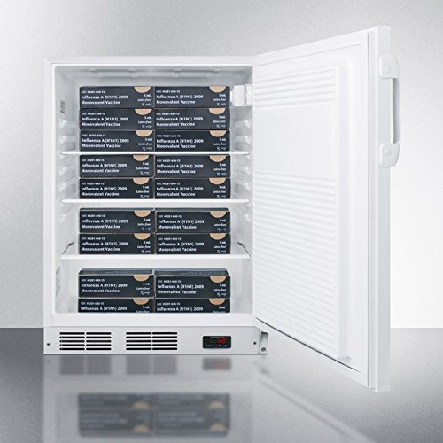 Summit FF7LBIMEDDTADA 24" Medically & Commercially Approved Compact Refrigerator with 5.5 cu. ft. Capacity Factory...