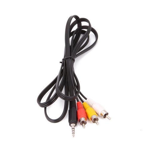 HDE 3ft. Feet RCA Male to 3.5mm Male Jack Composite Audio Video A/V Cable N2