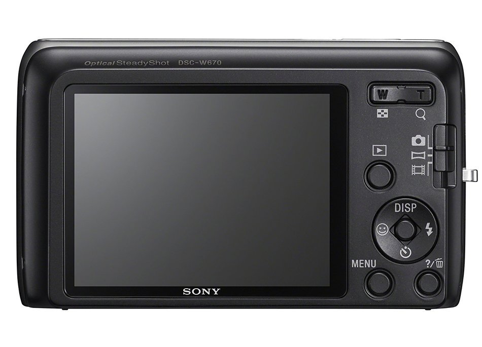 Sony DSC-W670/B 16.1MP Cybershot Digital Camera with 2.7-Inch LCD Screen (Black)