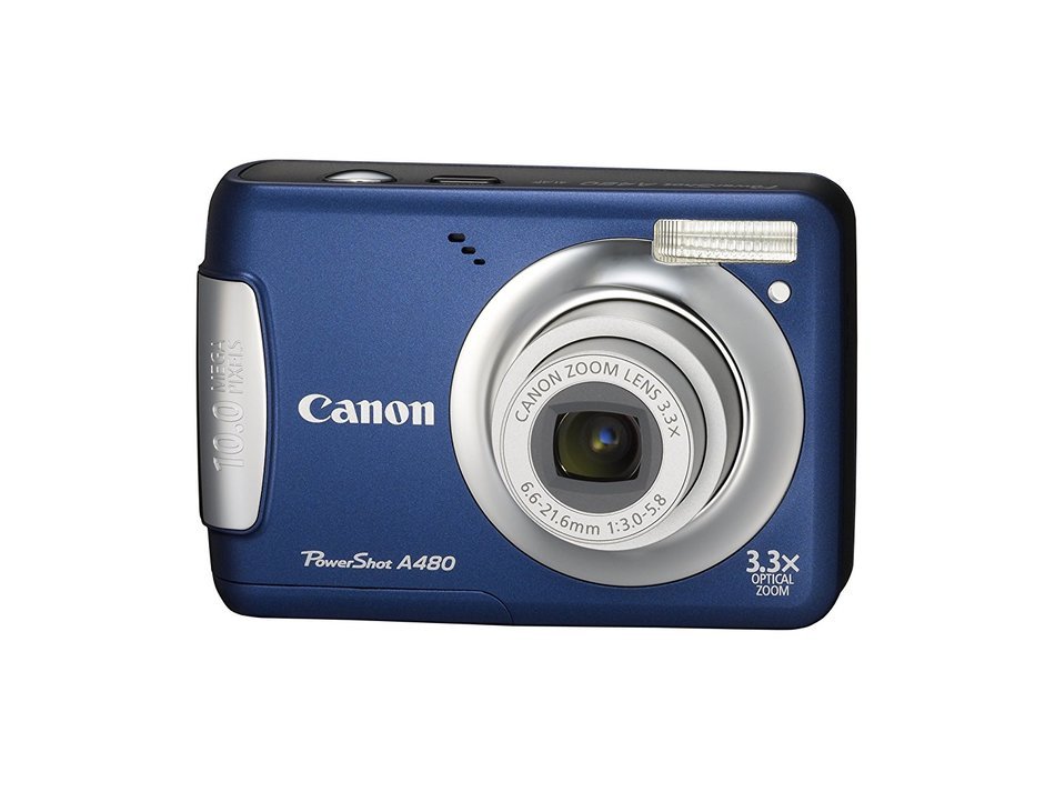 Canon PowerShot A480 10 MP Digital Camera with 3.3x Optical Zoom and 2.5-inch LCD (Silver)