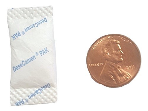 1/2 ( .5 ) Gram Tyvek Silica Gel Packets - 200 Packs - Camen Desecamen