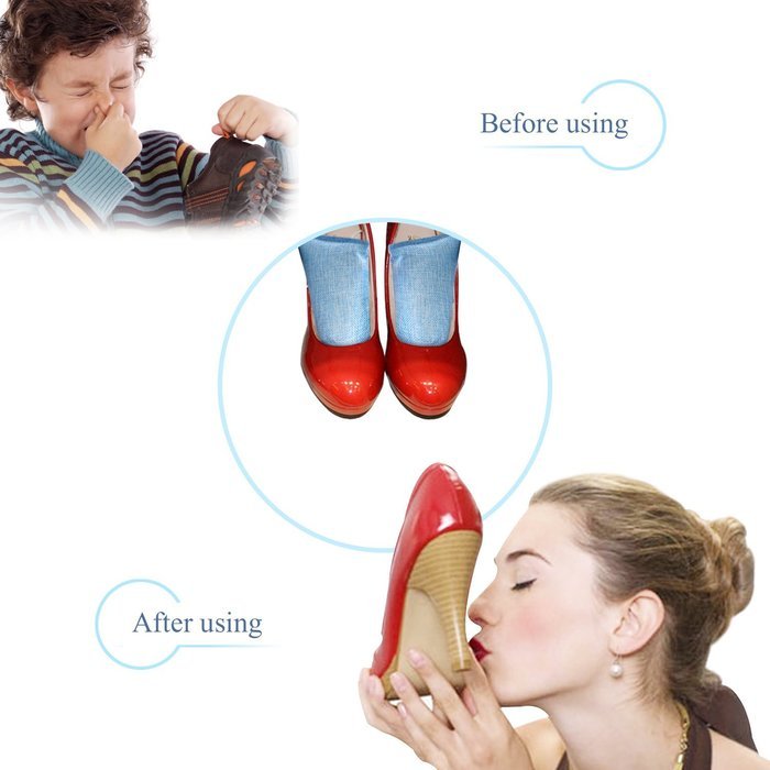 2 Pairs of Shoe Deodorizers by DigHealth(TM), Natural Bamboo Charcoal Deodorizer and Odor Eliminator For Shoes... N3