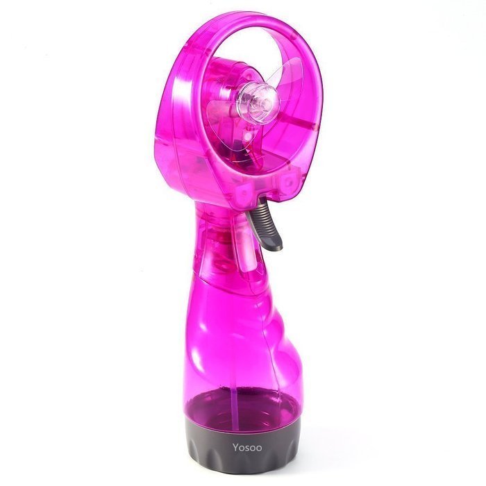 Yosoo Portable Fashion Mini Water Spray Cooling Misting Fan for Sport Beach Camp Travel(Color Sent at Random) N7