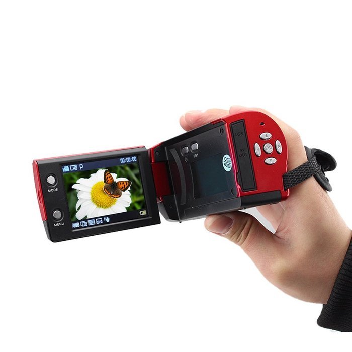 etomtop&reg; HD 1280*720P 16MP Digital Video Camcorder Camera DV DVR 2.7'' TFT LCD 16x ZOOM -Red N3
