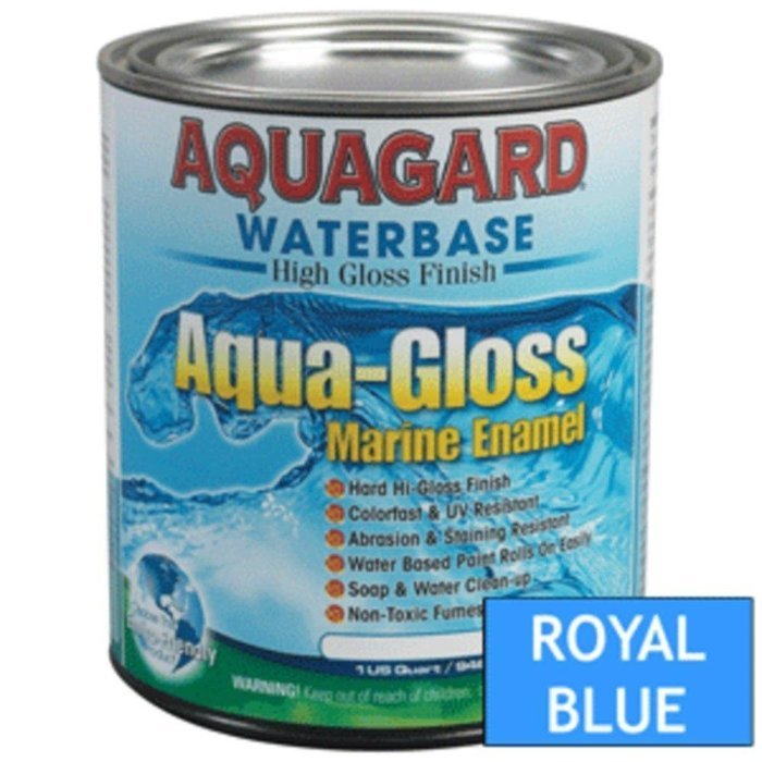 Aquagard Aqua Gloss Waterbased Enamel - 1Qt - Royal Blue consumer electronics