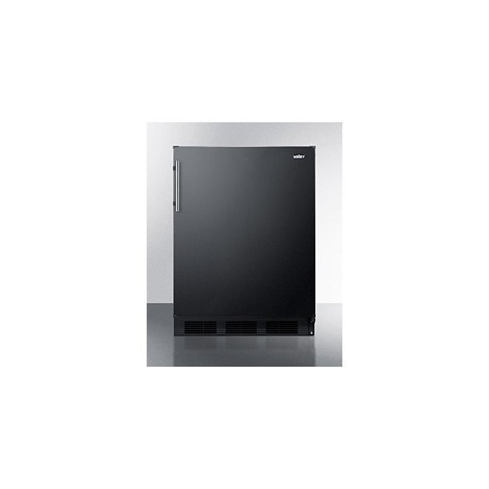 Summit CT663B Freestanding Counter Height Refrigerator-Freezer for Residential Use, Cycle Defrost with Deluxe...