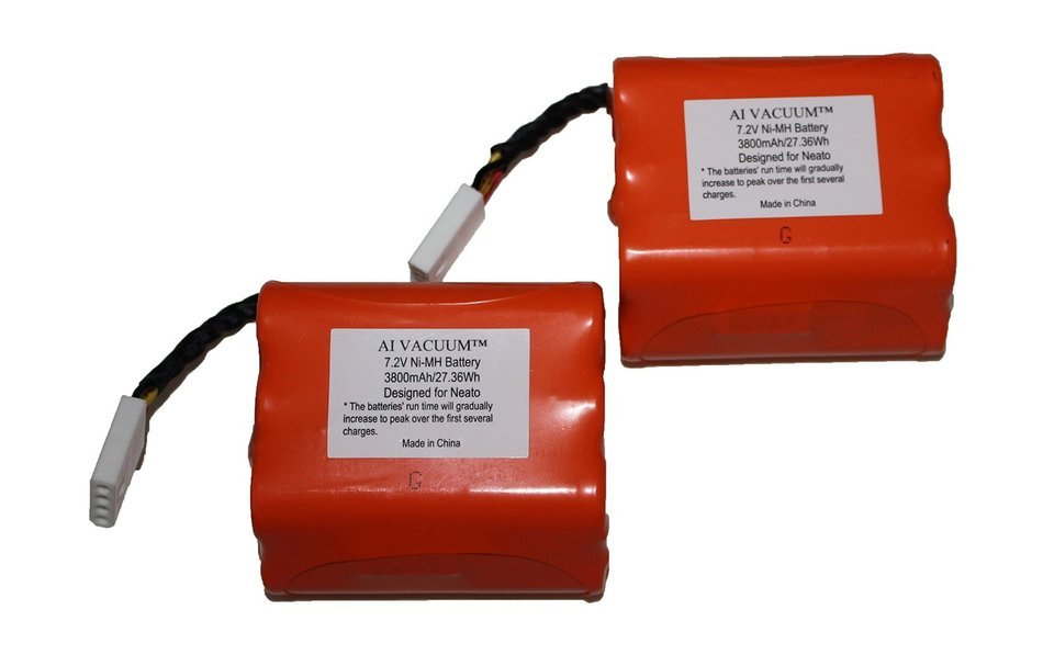 Super Extended 3800mAh Battery 2-Pack for Neato XV Series