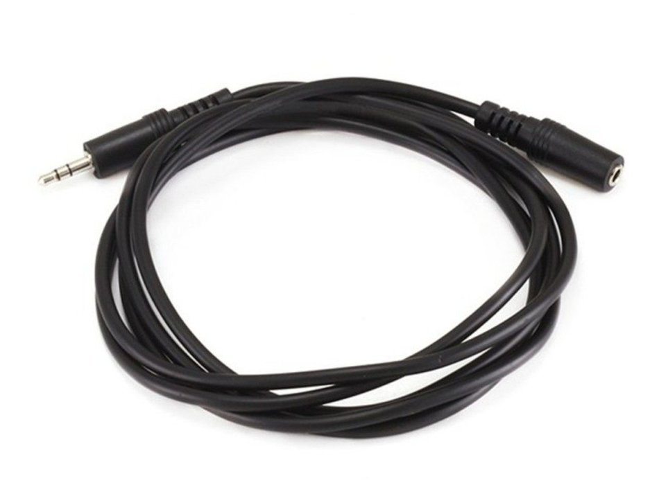 Monoprice 100647 50' 3.5mm Stereo Plug/Plug M/M Cable, Black N4