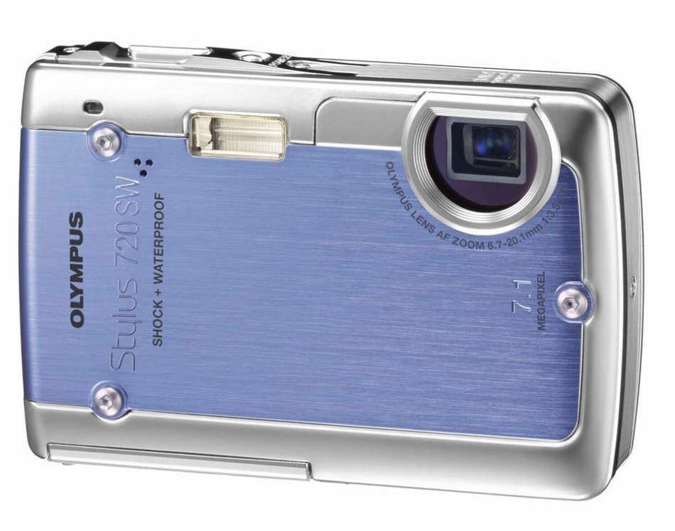 Olympus Stylus 720SW 7.1MP Ultra Slim Digital Camera with 3x Optical Zoom (Silver)