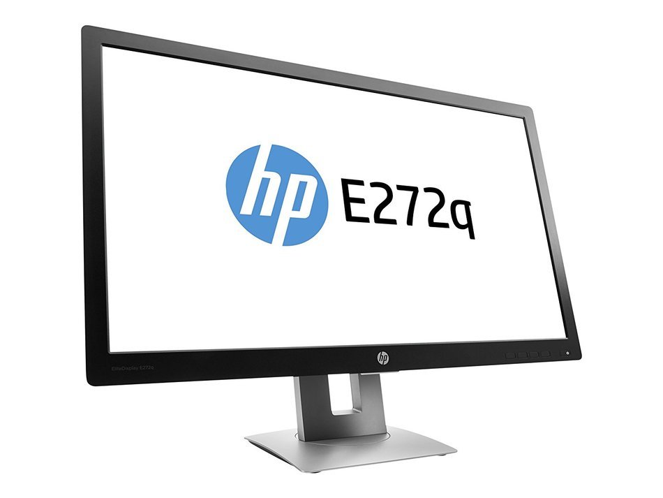 HP M1P04A8#ABA EliteDisplay E272q 27'' 1440p Quad HD LED-Backlit LCD Monitor, Black/Silver