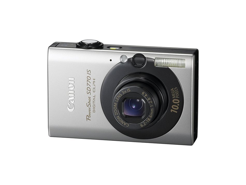 Canon PowerShot SD770 IS 10MP Digital Camera with 3x Optical Image Stabilized Zoom (Silver) N10