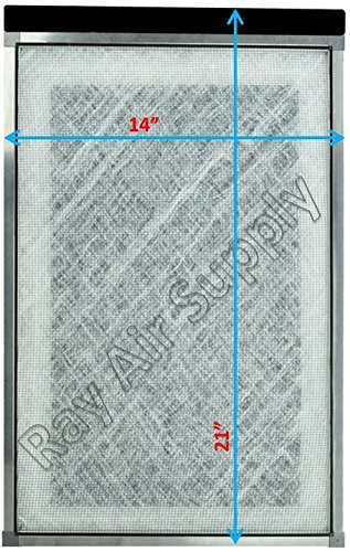Dynamic Air Cleaner Replacement Filter Pads 14x21 Refills (3 Pack) White