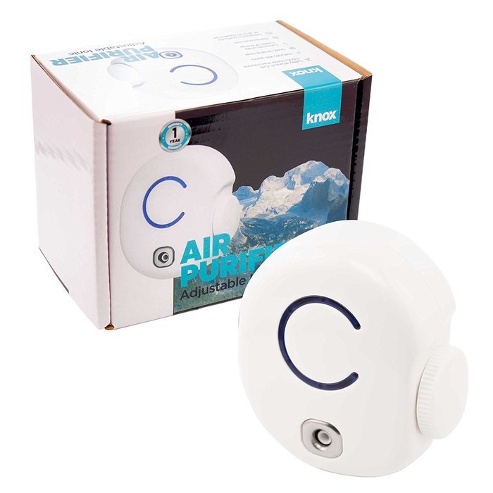 Knox Mini Plug in Air Purifier Sanitizer with Odor Reduction - Cleans the Air of Bacteria, Viruses, Fungi, & More... N6