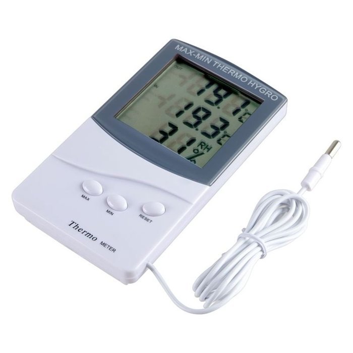 Insten LCD Large Screen Digital Indoor Outdoor Centigrade to Fahrenheit Thermometer Hygrometer Meter with Dual... N2