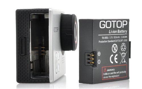 Full HD Sports Camera "GOTOP" - 16MP, 1.5 Inch Screen, 120FPS, 140 Degree Wide Lens, 5 Mounting Accessories