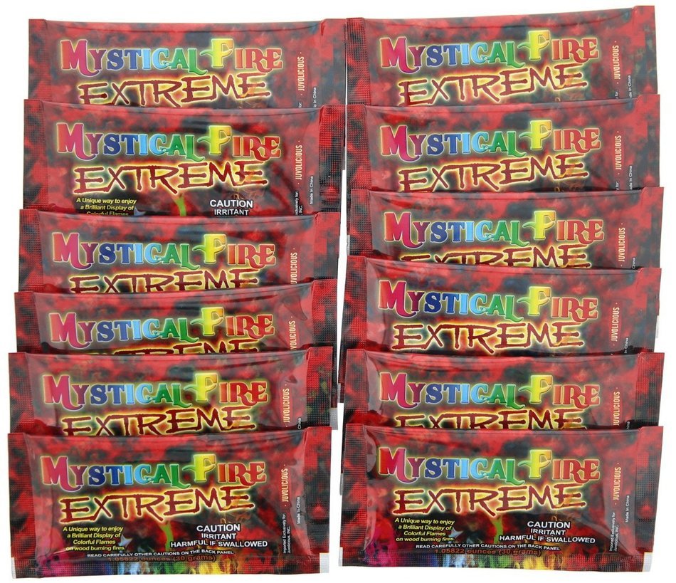 Mystical Fire Campfire Fireplace Colorant 0.882 oz Packets 12 Pack N6