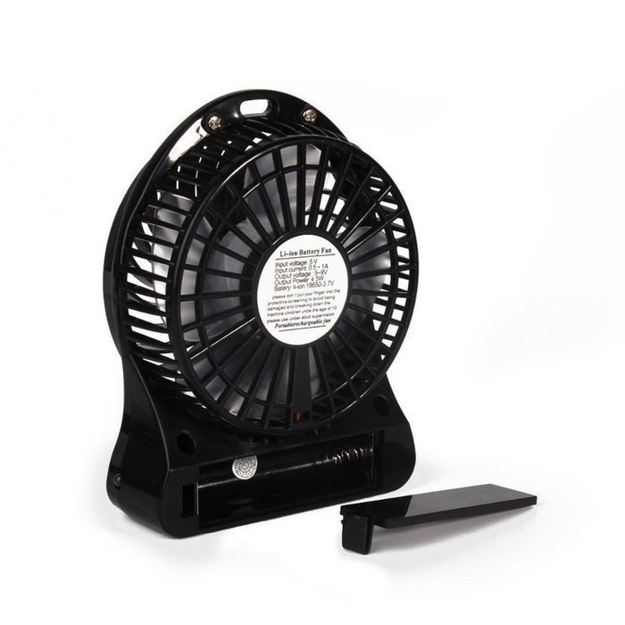 USB Mini Fan, Gongtian TM Portable 4 Inch USB Fan Powered by Rechargeable Battery with 3-Level Speed for Outdoor... N3