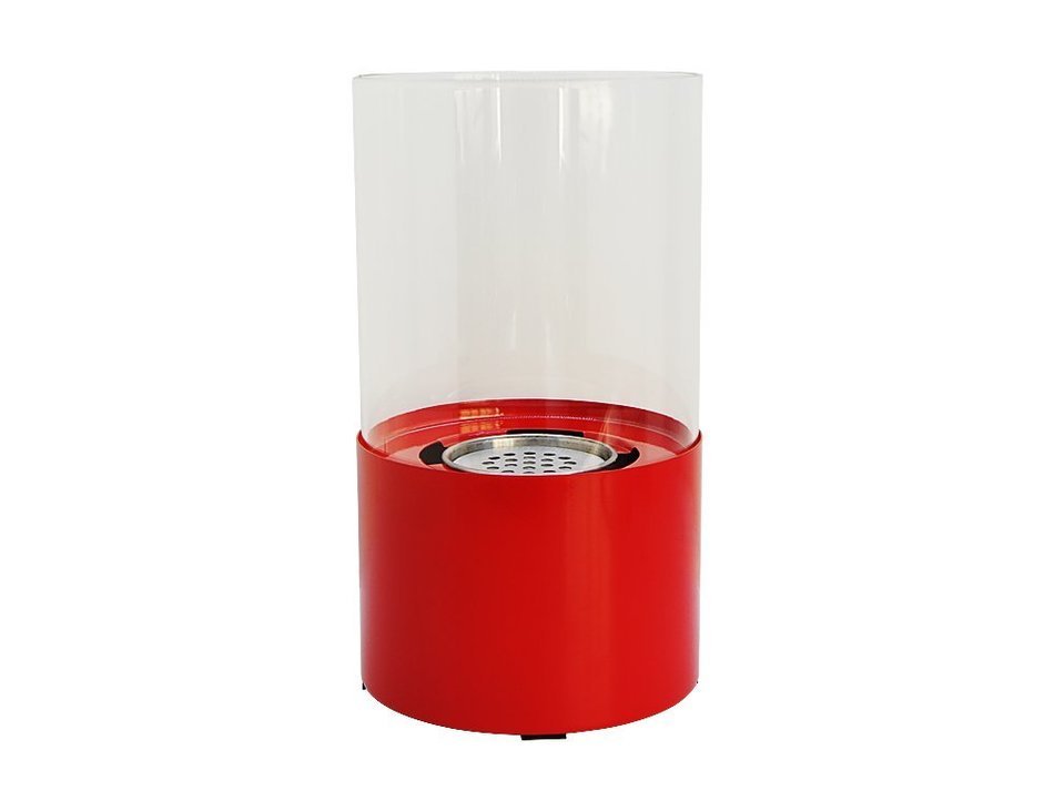 Flame Tabletop Firepit Ethanol Fireplace Red (Red) N3