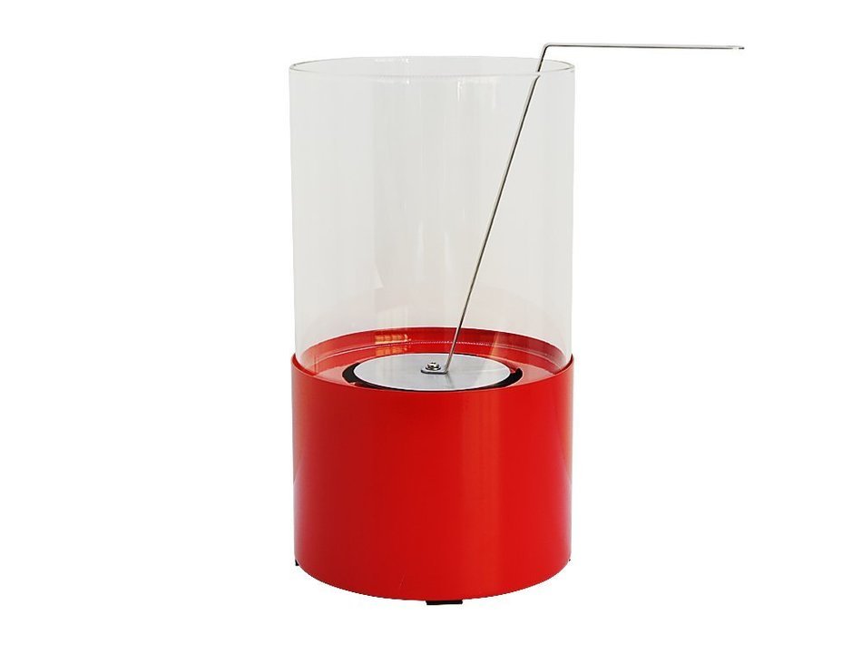 Flame Tabletop Firepit Ethanol Fireplace Red (Red) N4