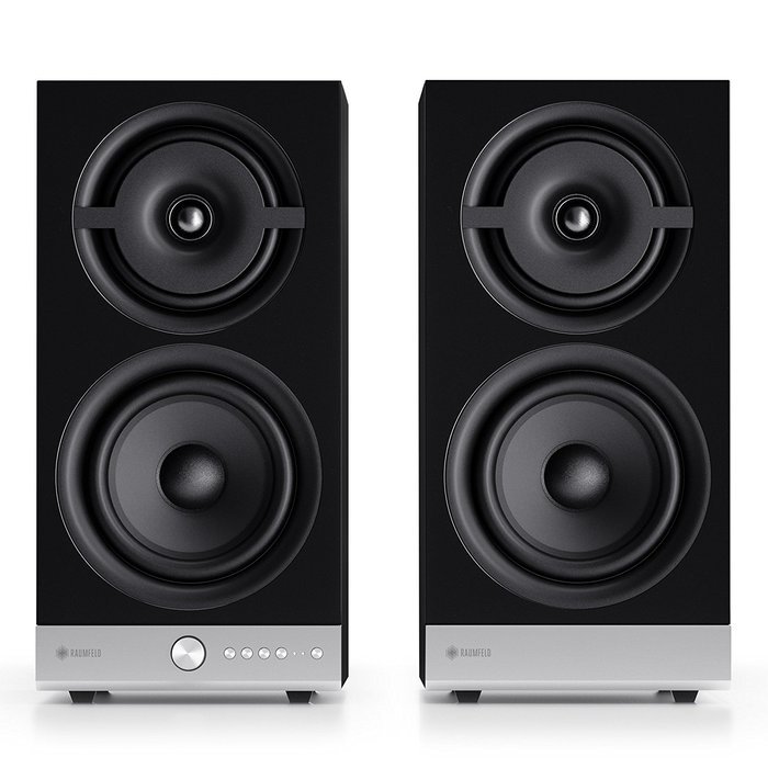Raumfeld Stereo M Wireless Streaming Bookshelf Speakers (Pair, White) N2