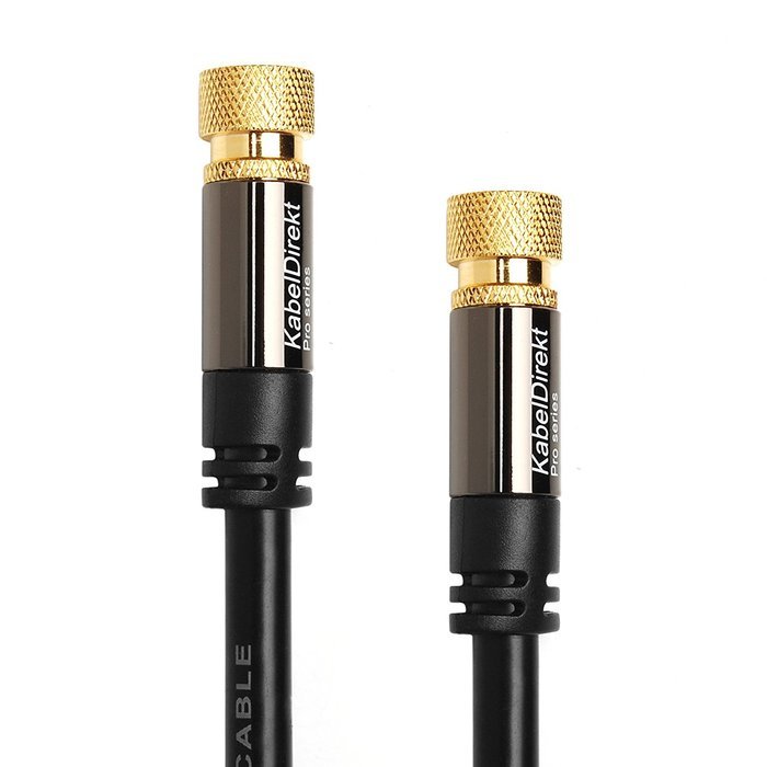 KabelDirekt (15 feet) F-Pin to F-Pin Coaxial Digital Audio Video Cable - PRO Series